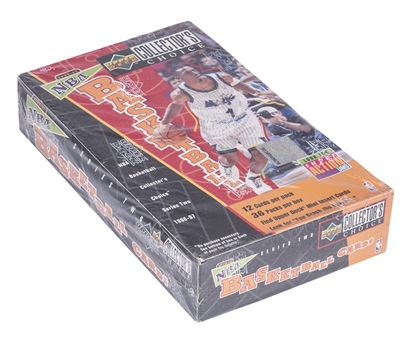 1996-97 Upper Deck Collectors Choice Basketball Unopened Hobby Box (36 Packs) - Possible Kobe Bryant Rookie Card!